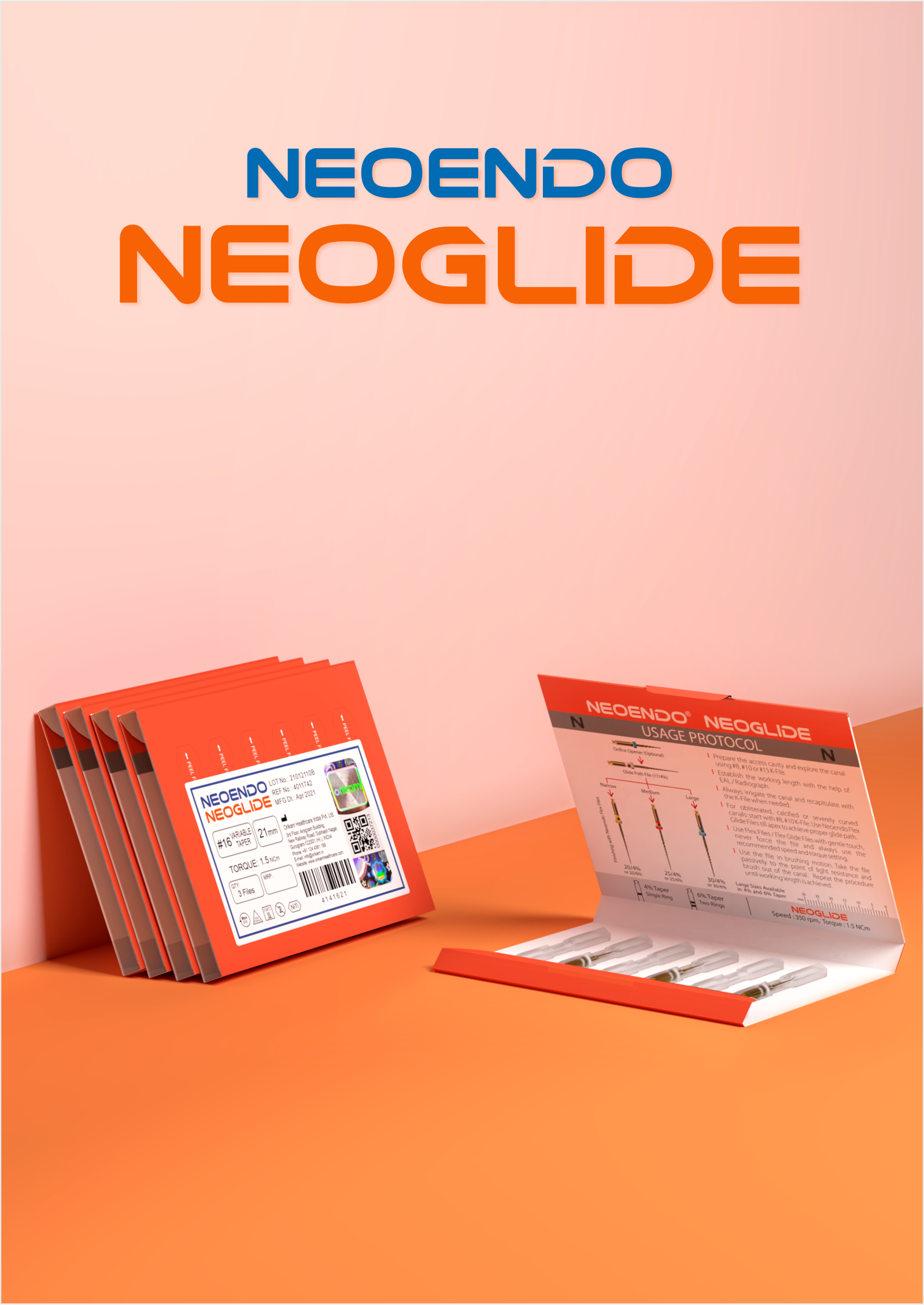 Neoglide Glide Path Rotary File | Neoendo | Orikam